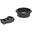 Delock Keystone Halterung 3 Port für Tischbau 60mm schwarz