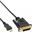 0.50m InLine HDMI Adapterkabel Mini HDMI Stecker auf DVI 18+1 Stecker