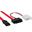 (€19,75*/1m) 0.40m InLine SATA Anschlusskabel Slimline SATA