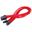 Silverstone 8-Pin-PCIe auf 6+2-Pin-PCIe Verlängerung - 250mm rot