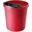 helit Papierkorb, 18 Liter, PE, rund, rot