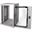 LogiLink 10" Wandverteiler SoHo, montiert, 8 HE, lichtgrau