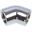 Alphacool HF L-Verbinder 45° G1/4 IG auf G1/4 IG - Chrome
