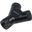 Alphacool HF Y-Verbinder - G1/4 drehbar - 3x Innengewinde - Deep Black