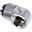 Alphacool Eiszapfen L-Verbinder drehbar G1/4 AG auf G1/4 IG - Chrome