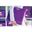 Leitz Ordner Active WOW, 180 Grad, 80 mm, violett