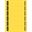 LEITZ Ordnerrücken-Etikett, 39 x 192 mm, kurz, schmal, gelb