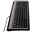 Logitech Ultra Flat Tastatur Schwarz Deutsch PS2/USB