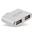 InLine Mini USB 2.0 Hub USB C Stecker auf 2x USB A Buchse silber