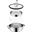 WMF Vitalis 1743016040 Dampfgarer rund Ø 28 cm ca. 5l mit Gl