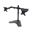 Manhattan Standfuss mit Monitorarm fuer 2 Monitore schwarz
