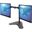 Manhattan Standfuss mit Monitorarm fuer 2 Monitore schwarz