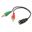 Equip Audio Splitter Klinke Stecker auf 2.5mm Klinke Buchse Stereo