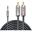 (&euro;17,80*/1m) 0.50m Lindy Audio Anschlusskabel Cromo 3.5mm Klinke