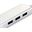 LevelOne USB-C 4-Port USB3.0(3x)+ Gbit(1x) LAN Port, silber