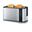 Serverin 4-Scheiben-Toaster AT 2590, Edelstahl / schwarz