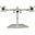 Startech Dual Monitor Stand Horizontal - F&uuml;r bis zu 60,96cm