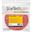 Startech 7,6m Klettkabelbinder - Rolle - Wiederverwendbar, rot