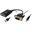 Equip VGA auf HDMI Adapter, mit Audio, 15cm, schwarz