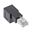 InLine RJ45 Adapter Cat.6A, RJ45 Stecker / Buchse, 90° nach unten