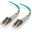 (€7,90*/1m) 1.00m Alogic LWL Duplex Patchkabel 50/125 µm