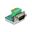 Delock D-Sub 9 Stecker zu Terminalblock Adapter mit Drucktaster