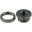 Aquatuning Fillport schwarz nickel - gerändelt - Universal