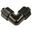 Aquatuning 13/10mm (10x1,5mm) L Schlauchverbinder - kompakt - schwarz