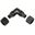 Aquatuning 13/10mm (10x1,5mm) L Schlauchverbinder - kompakt - schwarz