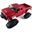 Amewi Pickup Truck mit Rädern & Ketten 4WD 1:16 rot