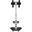 Techly TV Trolley silber fuer 37-70 LED LCD Fernseher max. VESA