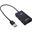 0.30m InLine USB 2.0 Hub, 4 Port, schwarz, Kabel