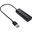 0.30m InLine USB 2.0 Hub, 4 Port, schwarz, Kabel (33293H)