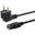 Equip IEC-Stromkabel Schutzkontakt -> C13 3m St/Bu schwarz