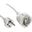1.00m InLine Strom-Verlängerung Schutzkontakt Stecker / Buchse,