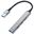 Equip USB-Hub 4-Port 1x3.0/3x2.0 USB->USB3.0 o.Netzteil grau
