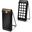 LogiLink Solar Power Bank 10.000 mAh, PD 18W, schwarz