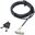 DICOTA Security Cable Nano Lock Ultra Slim Keyed 2,5x6 mm slot black