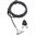 DICOTA Security Cable Nano Lock Ultra Slim Keyed 2,5x6 mm slot black