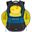Riva NB Rucksack Mercantour 15.6" 20L schwarz/blau 5225