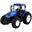Amewi RC Traktor mit Palettengabel LiIon 500mAh blau/6+