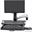 ERGOTRON SV Sit-Stand Combo Arm mit Arbeitsfläche und Pan