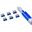 SmartKeeper Basic "USB-A Port" Blocker 6 Stk.+Key dunkelblau