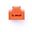 SmartKeeper Basic "RJ45 Port" Blocker 10 Stk.+Key orange