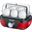 Severin EK3168 Eierkocher für 6 Eier, schwarz/rot