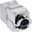 InLine Keystone RJ45 Buchse Slim, SNAP-In, Cat.8.1, integrierter
