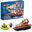 LEGO City 60373 Feuerwehrboot, Boot-Spielzeug das im Wasser schwimmt