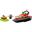 LEGO City 60373 Feuerwehrboot, Boot-Spielzeug das im Wasser schwimmt
