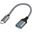 LogiLink Adapter USB-C USB-A (ST-BU) 0,15m Dark Grey