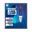 ThumbsUp! Lava Lampe Retro Rakete rot/blau